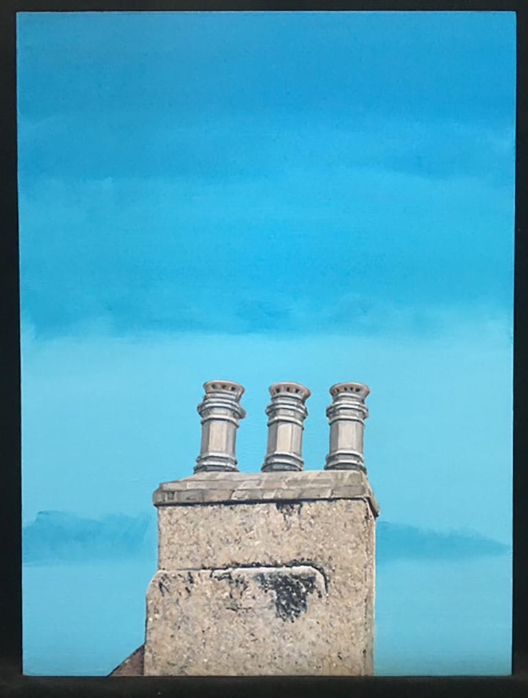 Agnes Murray Landscape Painting - Roanheads Chimneys #3, 2018