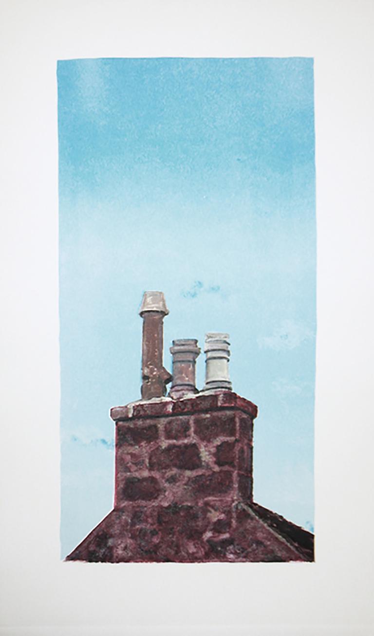 Roanheads Chimney #4 (Scotland), sky and historic architecture 