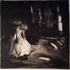Sleepwalking #15, dark tones, monochromatic, mysterious