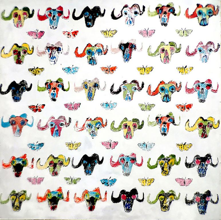 Gonna Buy Me A Used Car Lot & Not Sell Any of Them (Ox) animal pattern colorful