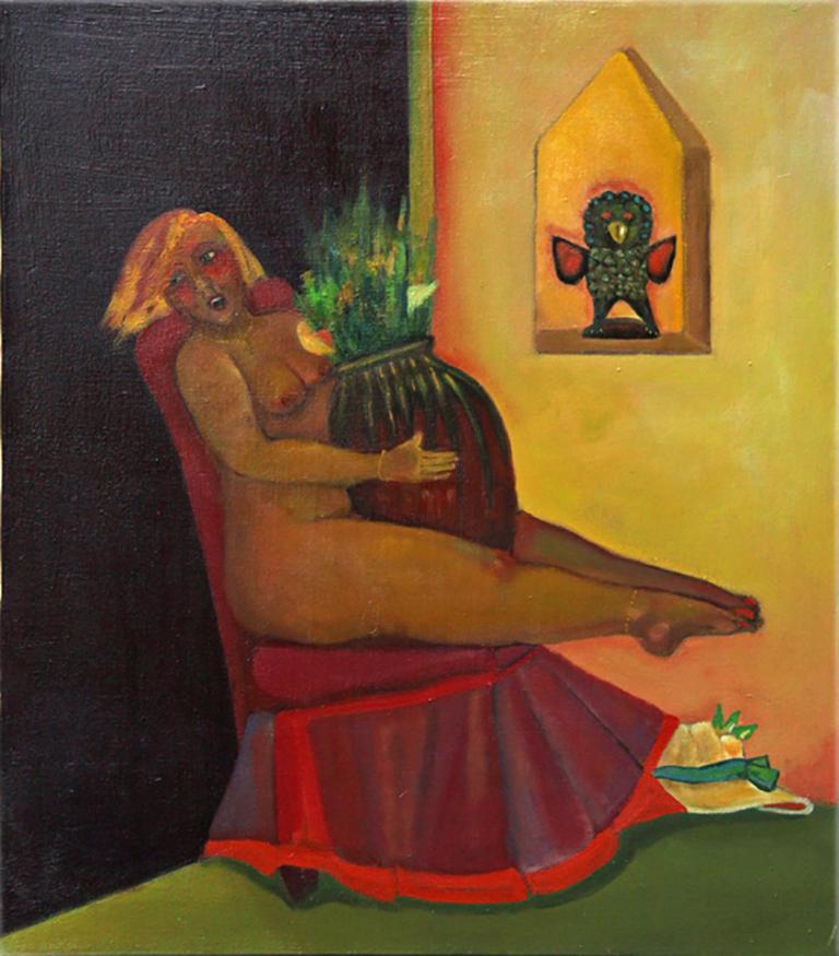 Desnudo al límite#2, desnudo imaginativo colorido y caprichoso