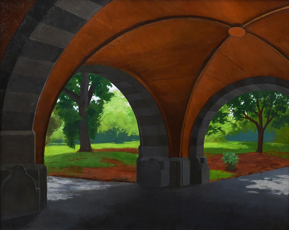 Two Arches, Prospect Park Brooklyn, sunlight architectural urban landscape