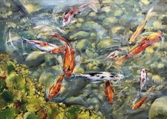 Pond, Painting, Oil on Canvas