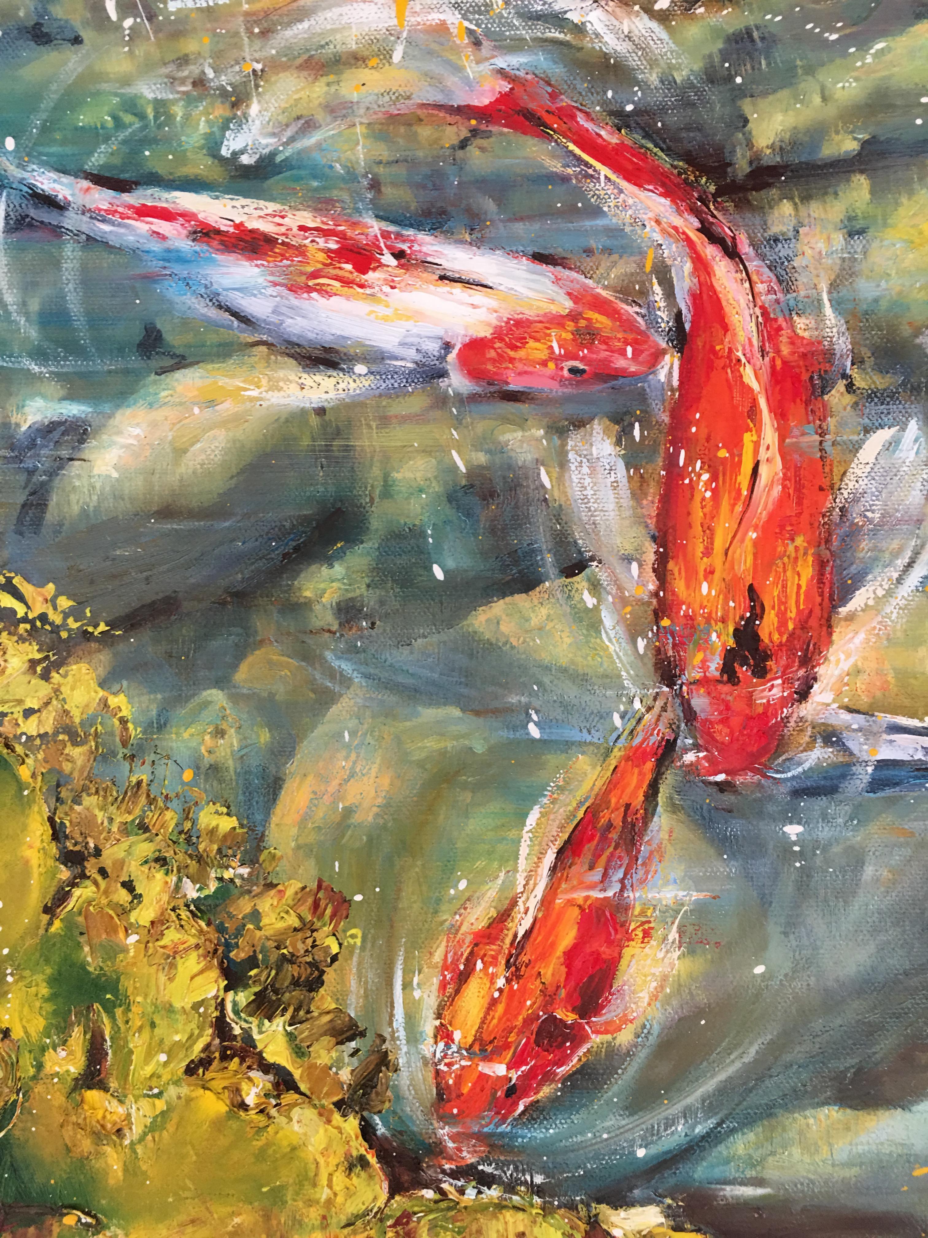 Pond, Painting, Oil on Canvas 3