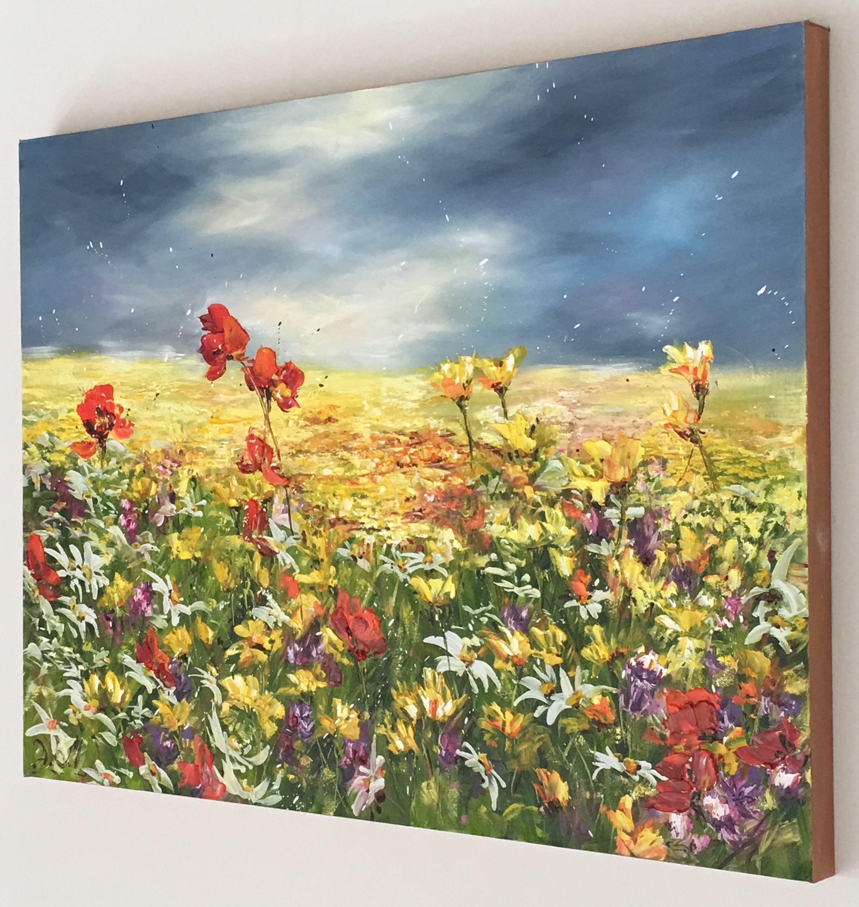 Scent of Summer Flowers, Painting, Oil on Canvas 1