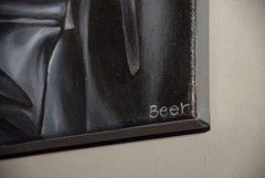 In Leather, Painting, Oil on Canvas