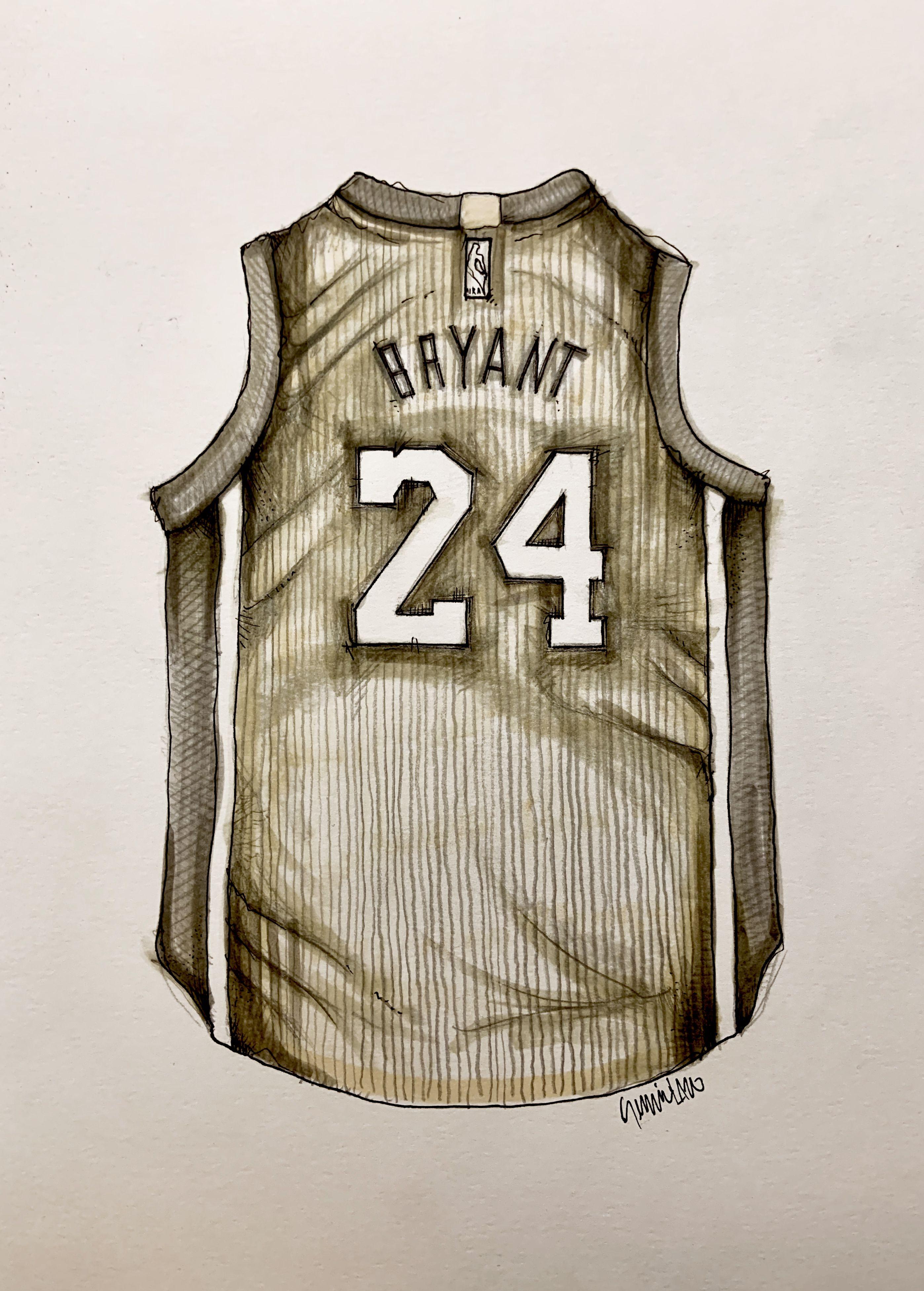 Kobe, Zeichnung, Bleistift und Tinte auf Papier – Art von Sergio Lazo