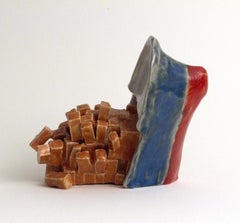 "CHIAMA ORA FINO A QUANDO DURANO LE FORNITURE", Scultura in ceramica, Nave che affonda, Disastro, Umorismo