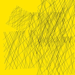 « TRANSITIONS 07292018 126am », abstrait, numérique, papier d'archives, jaune, noir