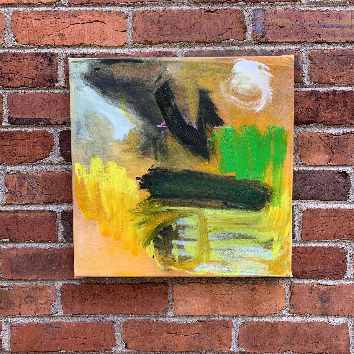 Luna di Buonanotte, Pittura, Olio su tela - Painting di Trixie Pitts