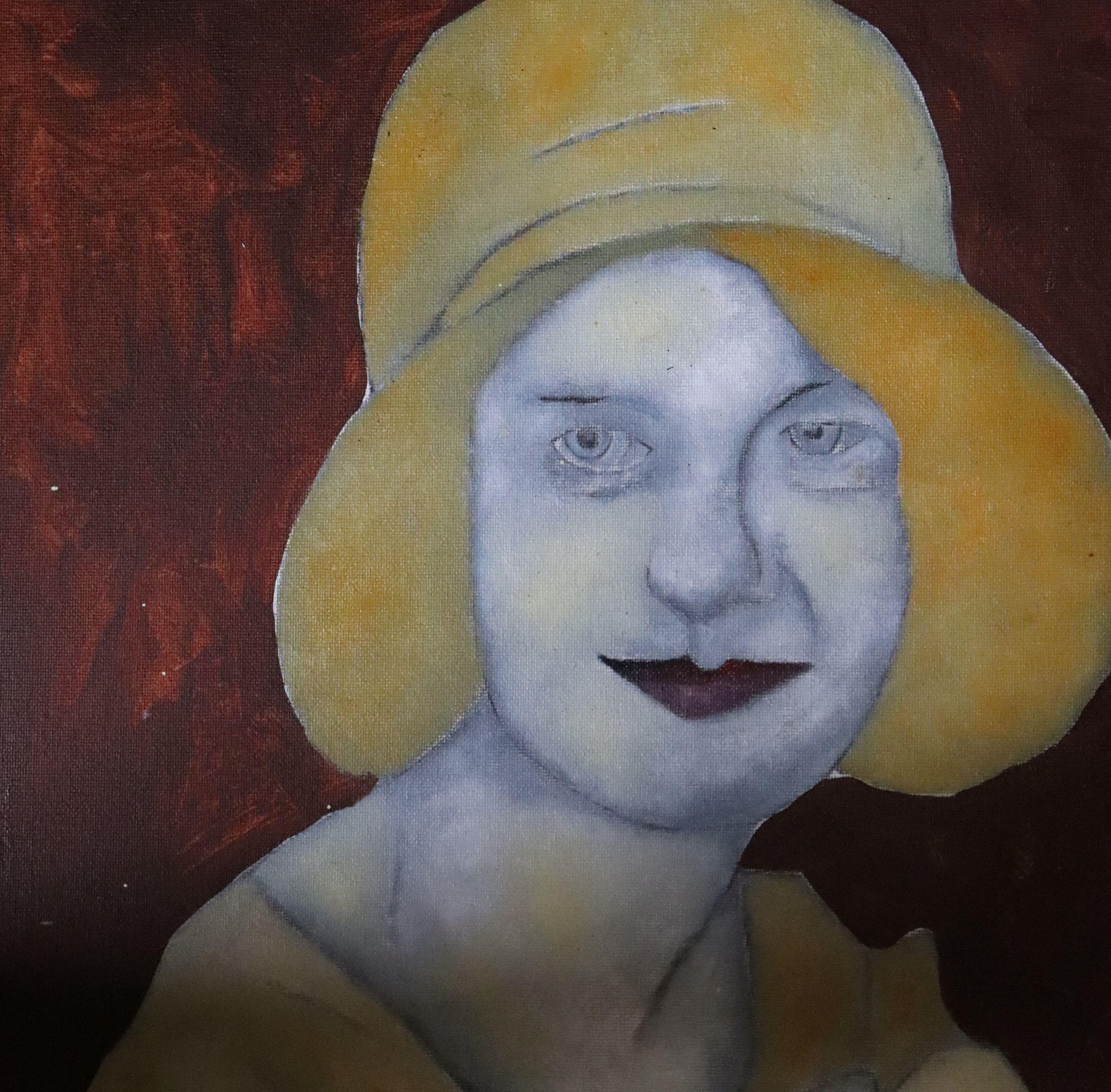 yellow hat, Painting, Oil on Canvas 2