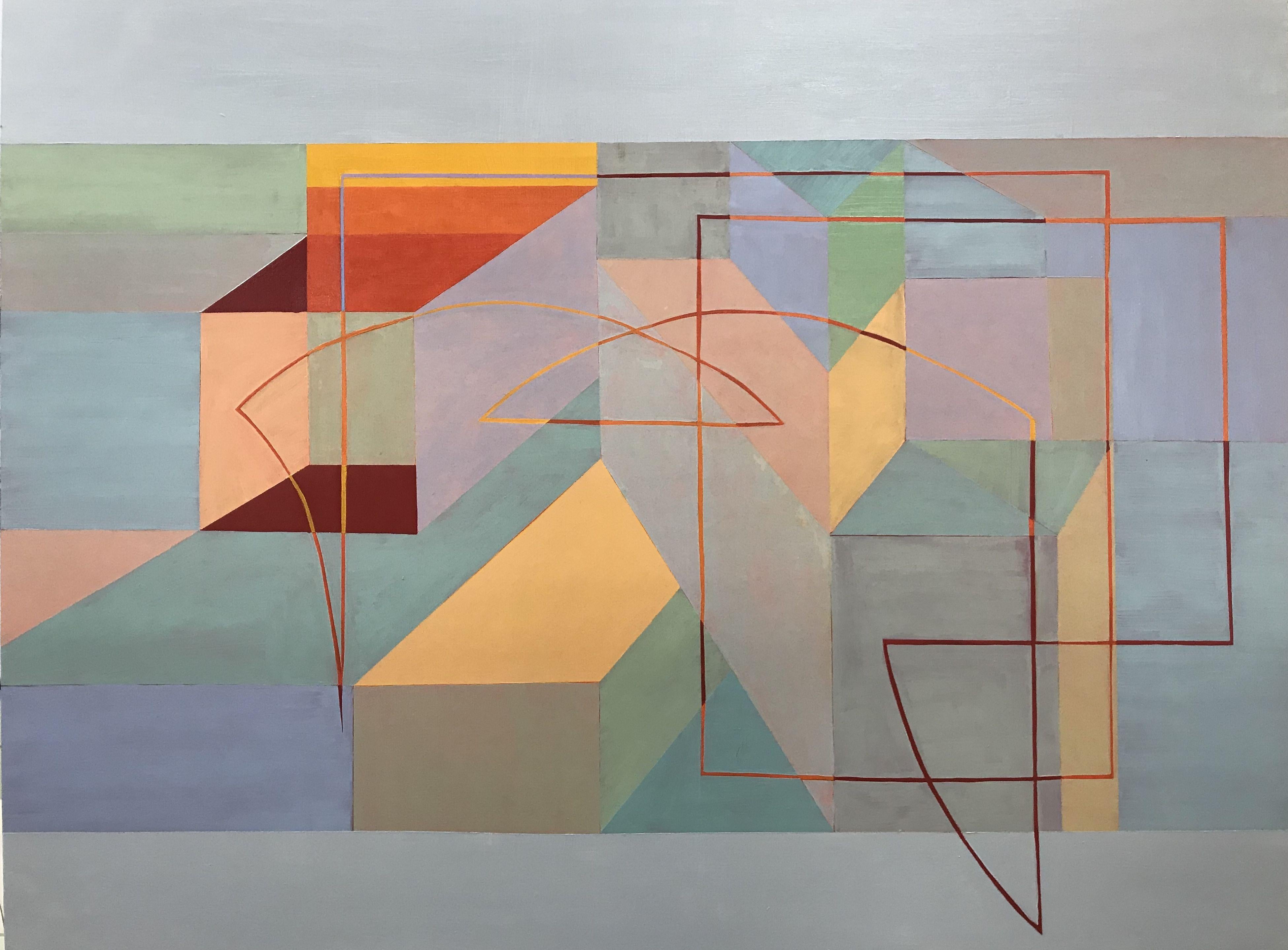 Abstract Painting di Todd Brugman - Fascino seducente. Is This Enclosure..., Pittura, Olio su pannello di Wood