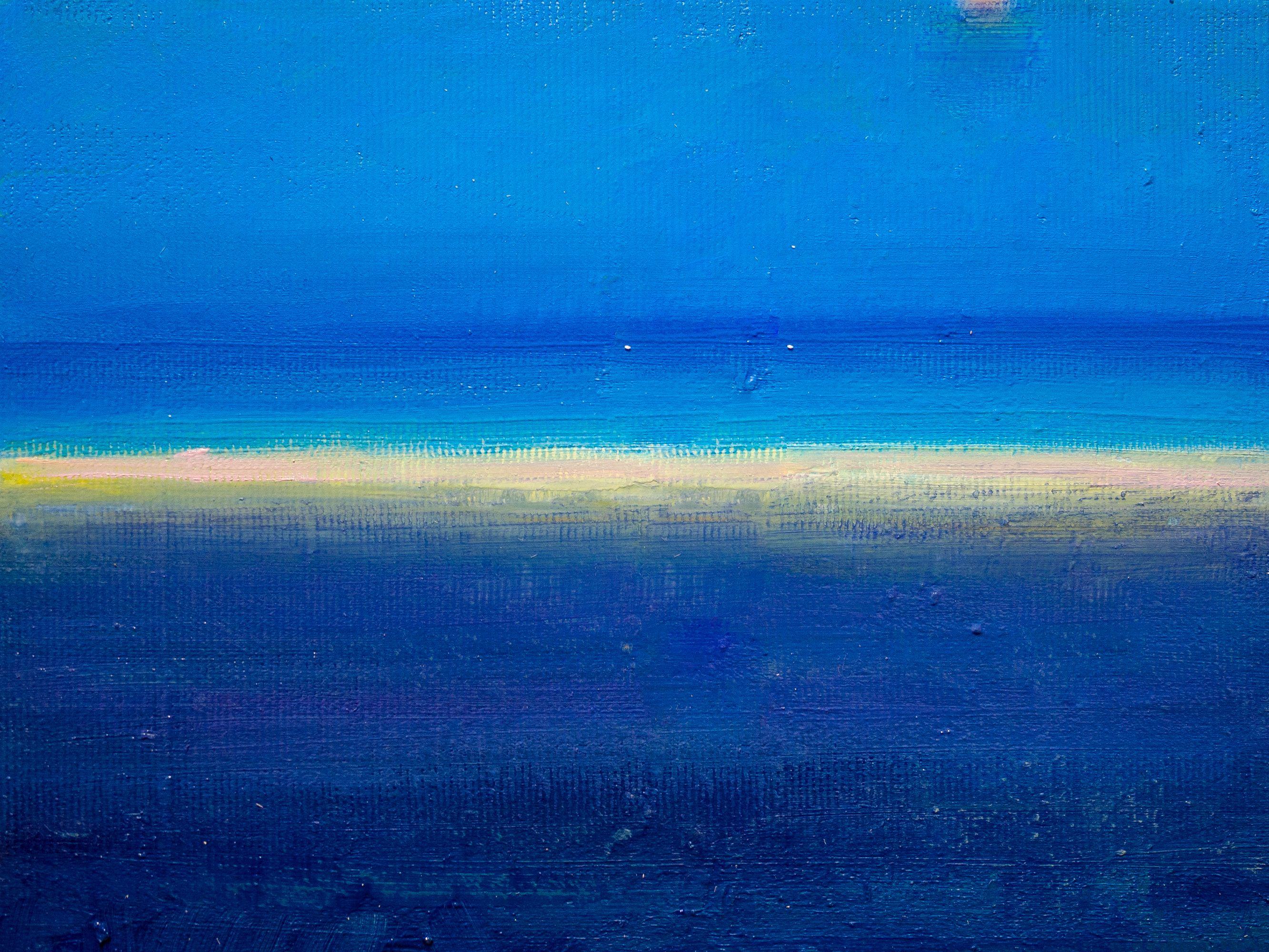 luca raimondi Abstract Painting - Blu #15, Painting, Oil on Canvas
