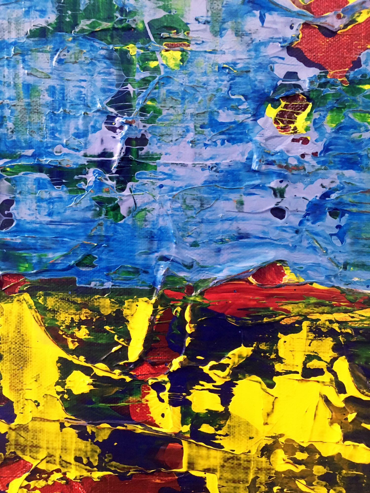 Level Up, Pittura, Acrilico su tela - Abstract Painting Nero di Preston M. Smith 