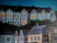 Porto blu, Pittura, Acrilico su tela