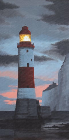 Used Sunset at Beachy Head, Painting, Acrylic on Other