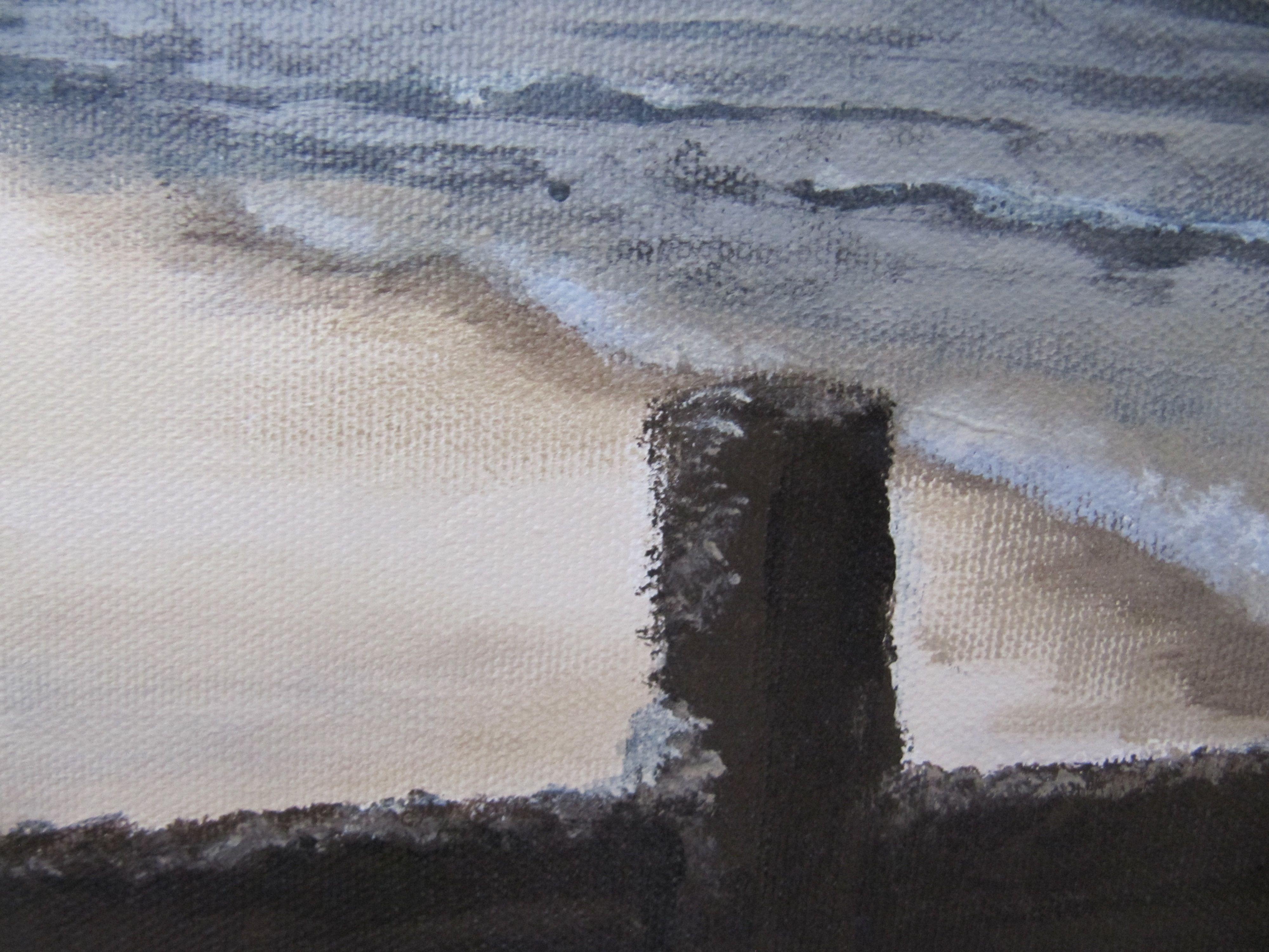 Aquí viene la lluvia, Pintura, Acrílico sobre lienzo - Painting Impresionista de Tony Munns