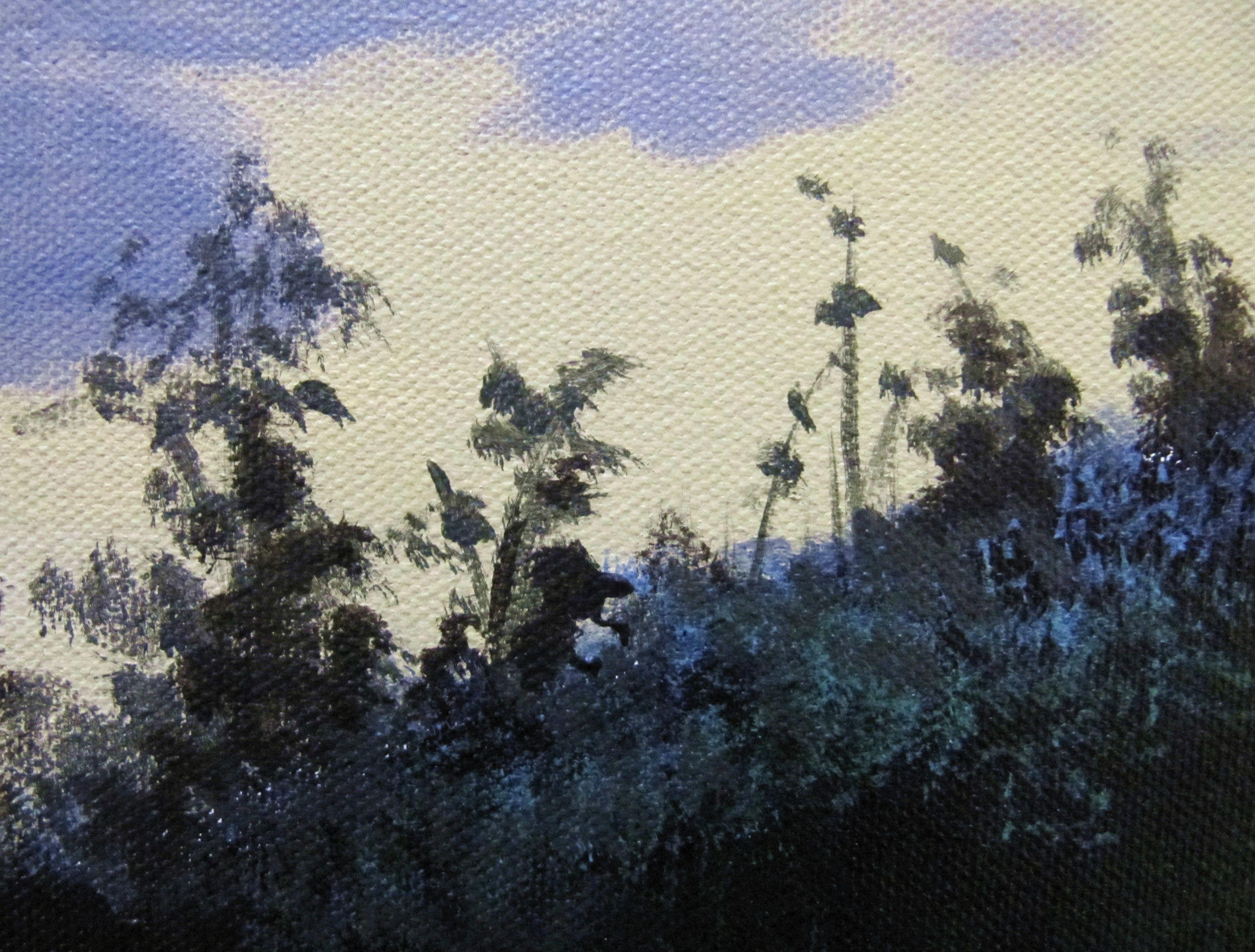 El rugiente silencio, Pintura, Acrílico sobre lienzo - Painting Impresionista de Tony Munns