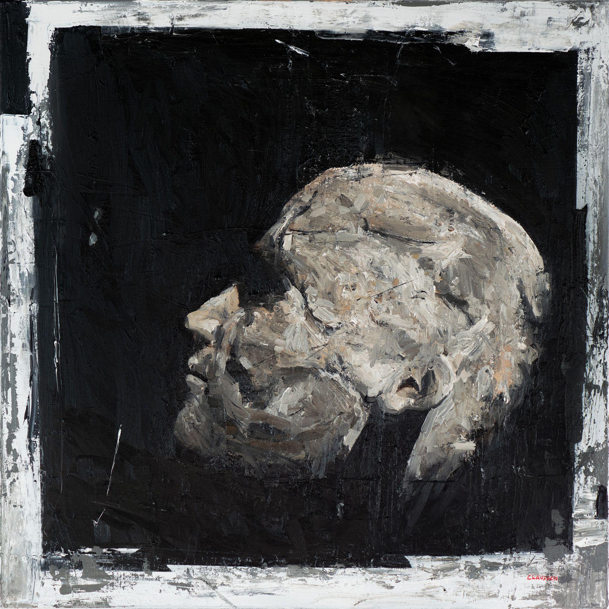 Head I  Oil on Canvas :: Painting :: Impressionist :: This piece comes with an official certificate of authenticity signed by the artist :: Ready to Hang: Yes :: Signed: Yes :: Signature Location: bottom right :: Canvas :: Diagonal :: Original ::