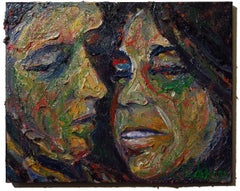 UNTITLED x260 - Original oil painting portrait art, Painting, Oil on Canvas