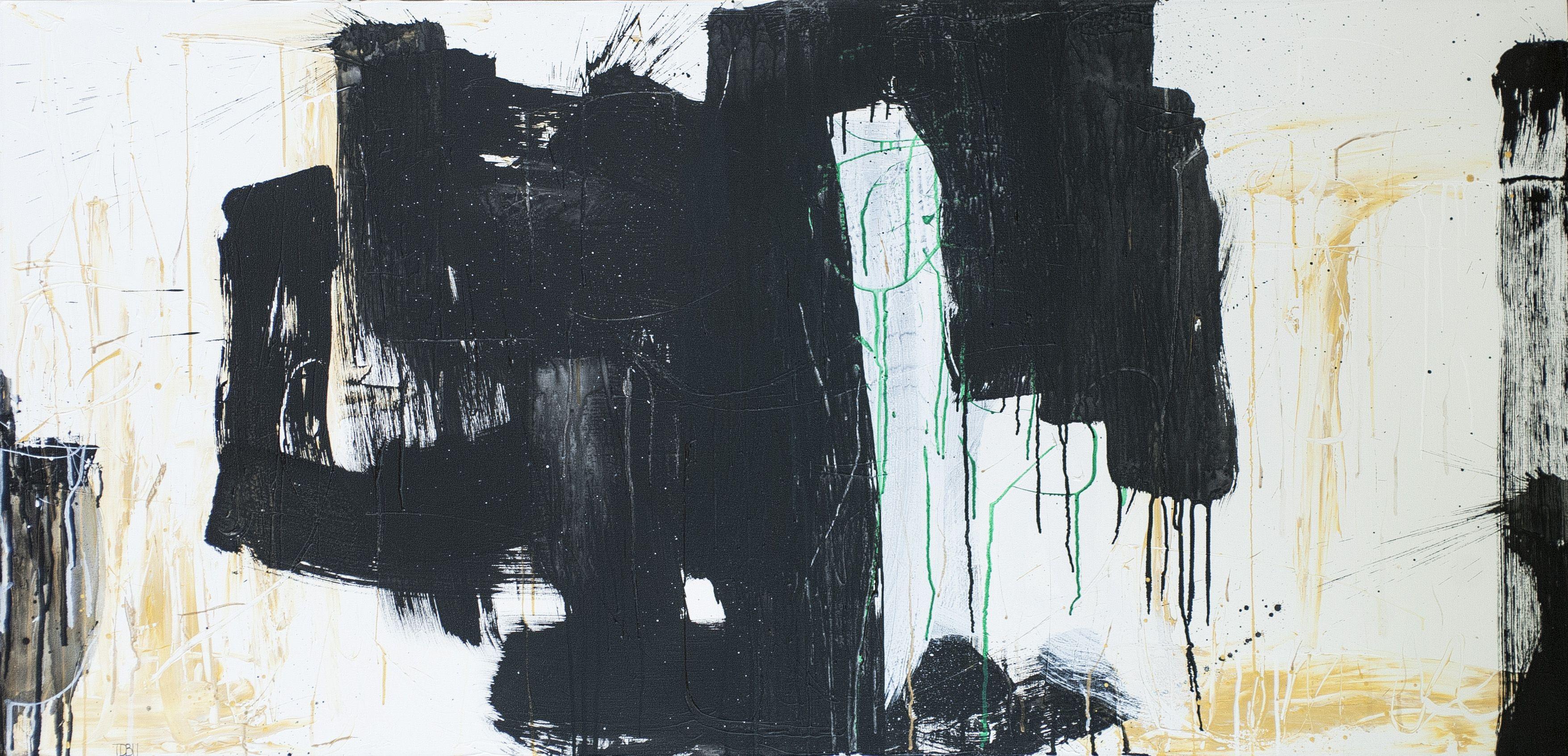 Abstract Painting di Tiril Benton - gettare via, Pittura, Acrilico su tela