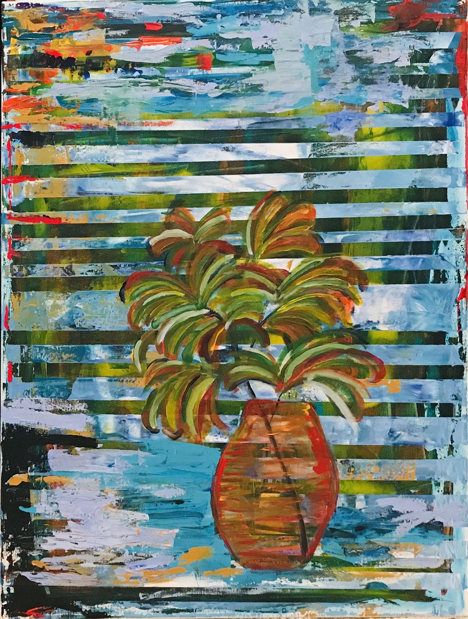 Abstract Painting di Dan Louth - Il mio albero salvato, Pittura, Acrilico su tela