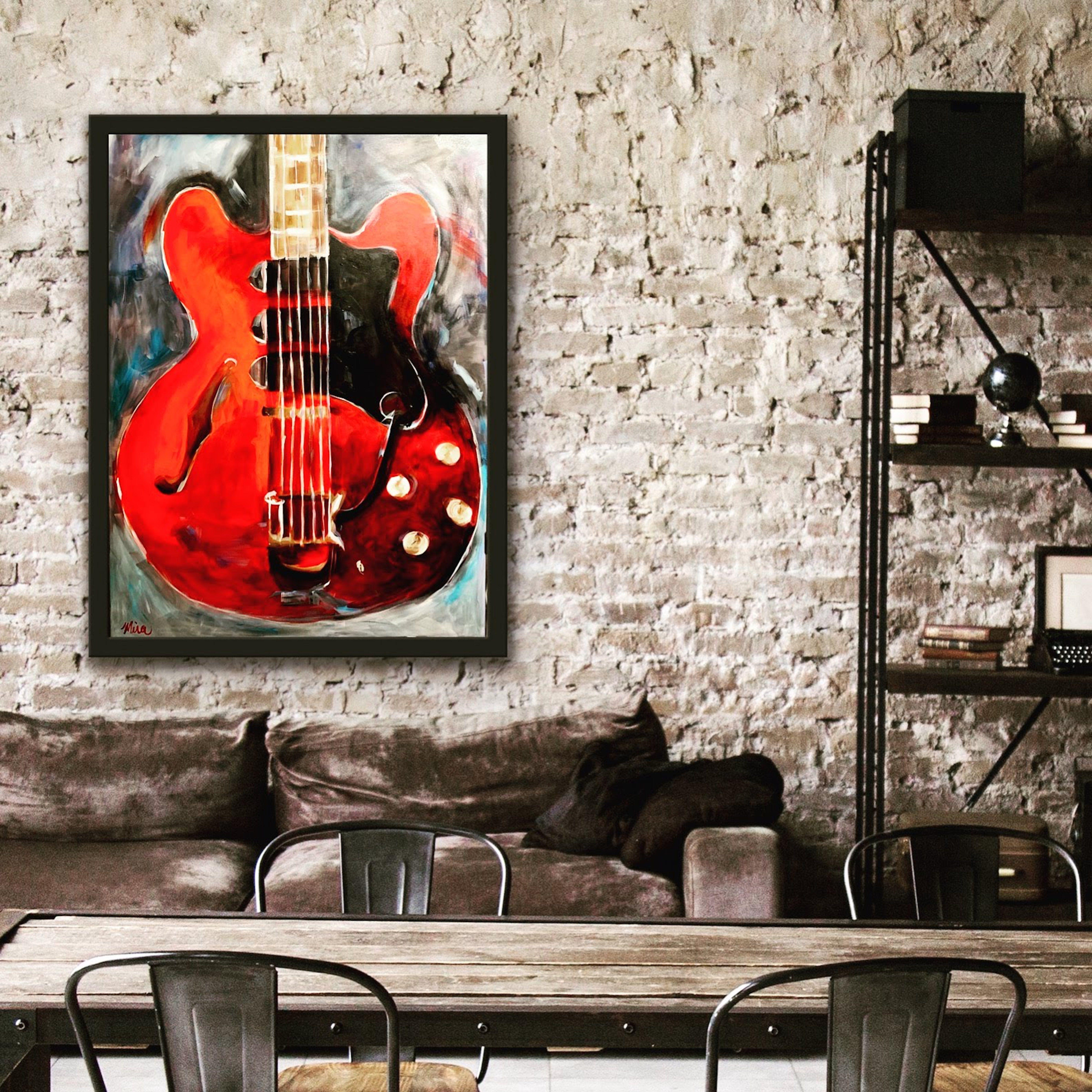 Epiphone, Painting, Acrylic on Canvas For Sale 1