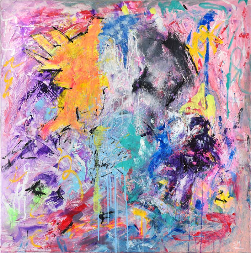 Sebastian Merk Freedom Painting Acrylic on Canvas For Sebastian Merk Freedom Painting Acrylic on Canvas For