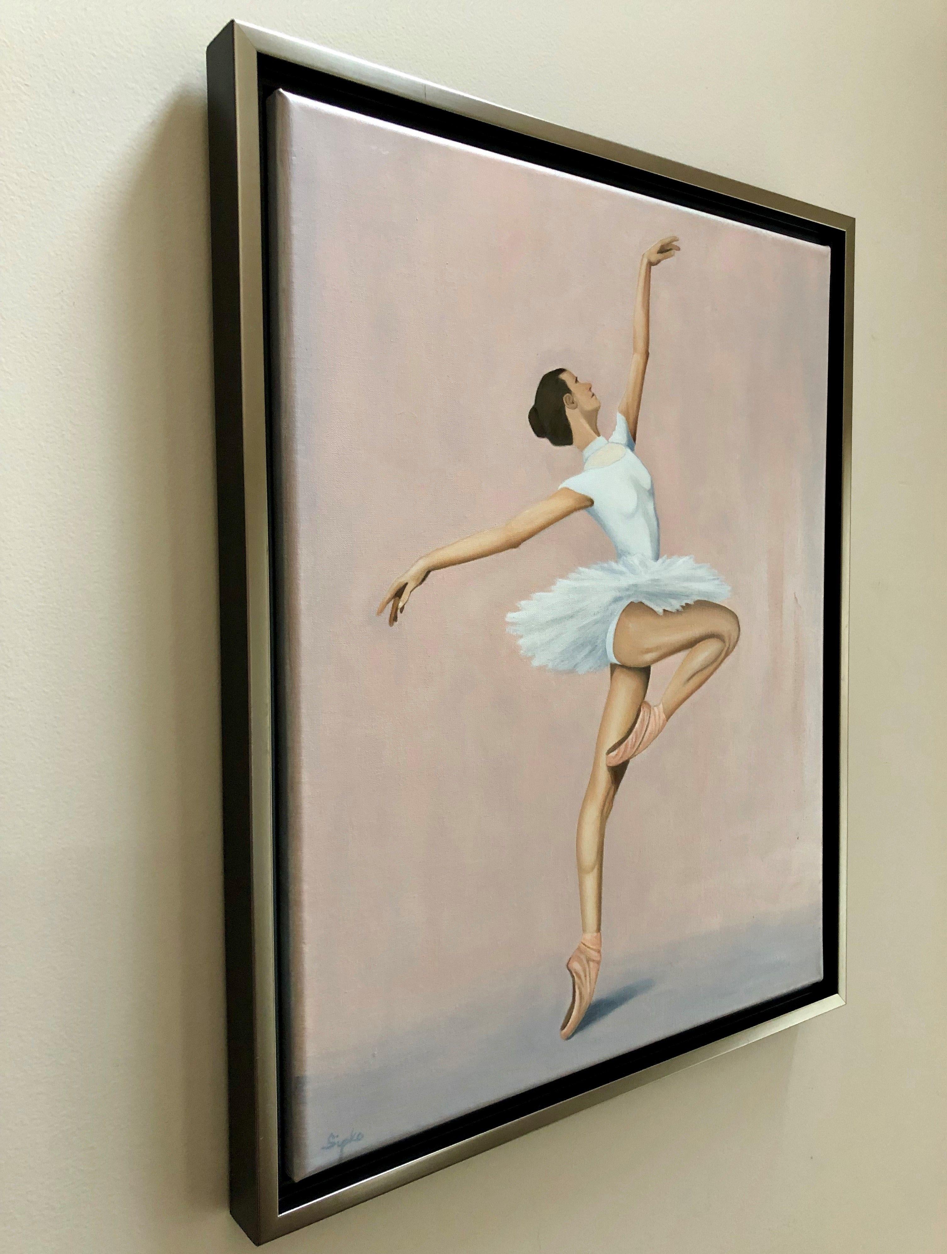 old ballerina painting