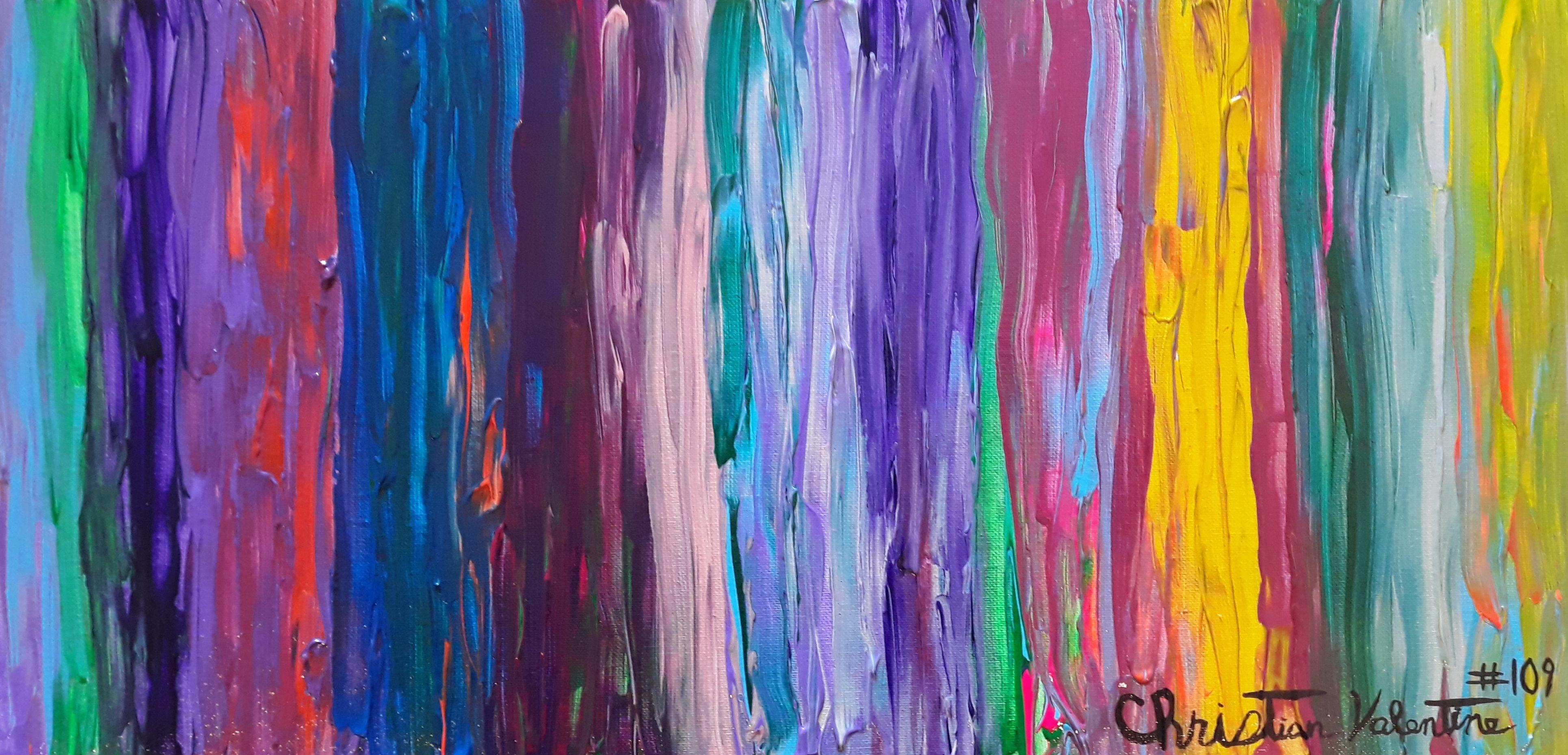 Christian Valentine Abstract Painting - Overcome, Painting, Acrylic on Canvas