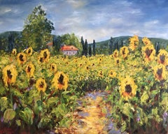 Sunflowers (2), Painting, Oil on Canvas