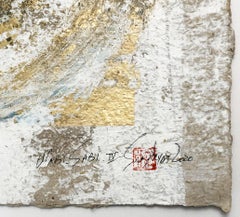 Wabi-Sabi.IV  gold Leaf/Japanese parchment, Painting, Acrylic on Paper