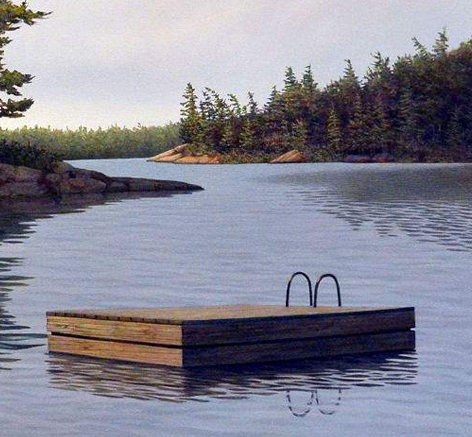 This painting was created from a photo I took at my friend's cottage in Honey Harbor.   ** Please note that due to the size of the painting, the canvas will be shipped rolled up in a sturdy tube. :: Painting :: Realism :: This piece comes with an