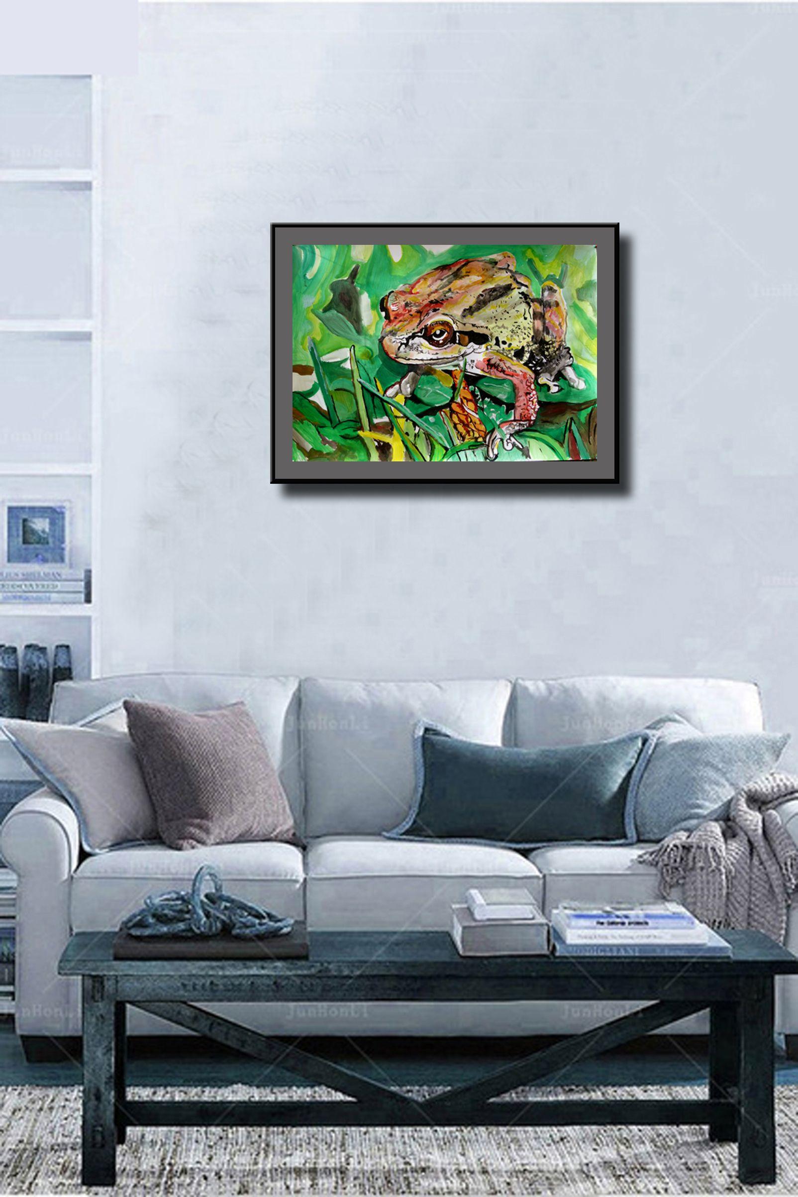 contemporary art frog