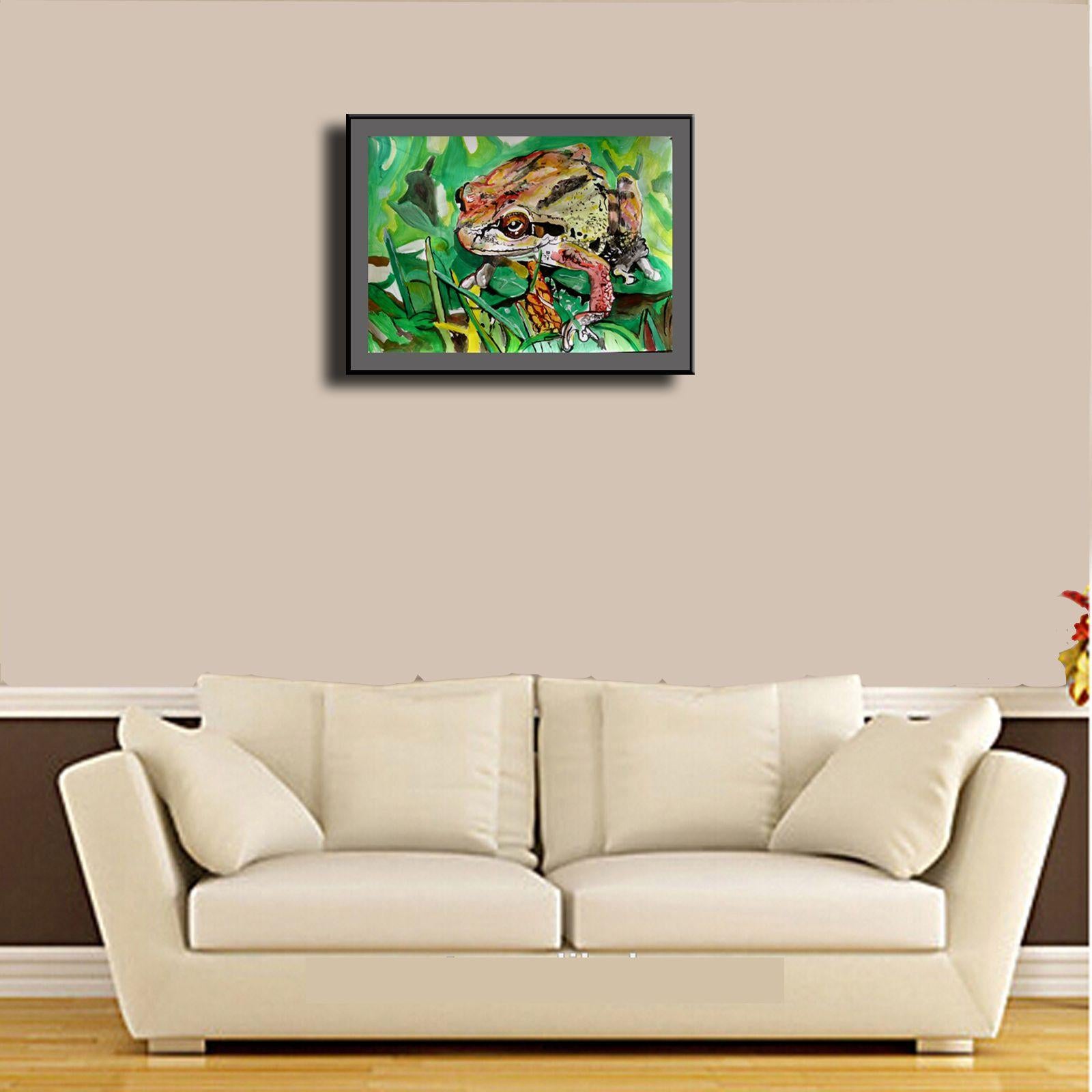 frog acrylic painting