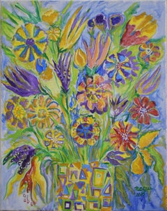 Flowers 03, Painting, Acrylic on Canvas