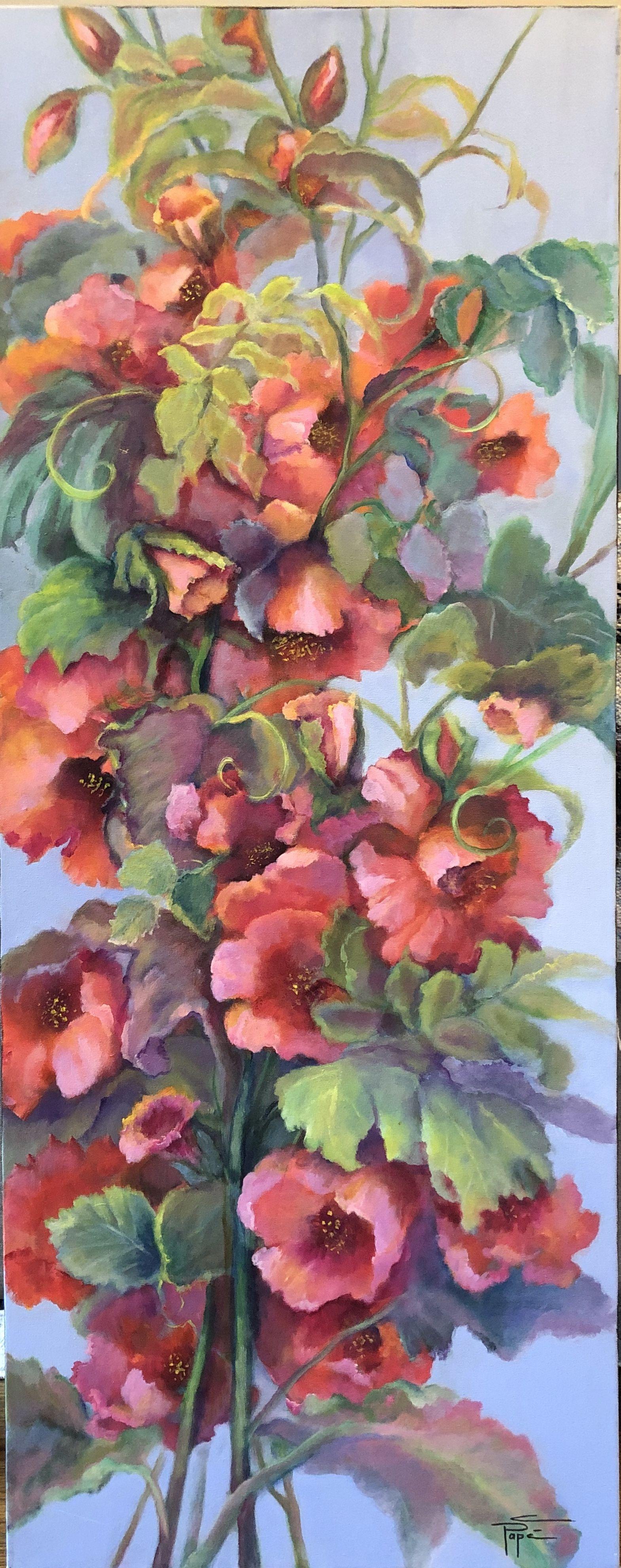 hibiscus flower painting acrylic
