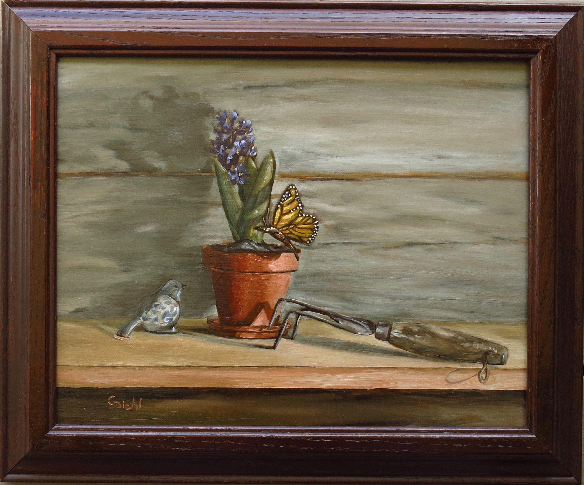 Spring Anticipation (FRAMED), Painting, Oil on Canvas 1
