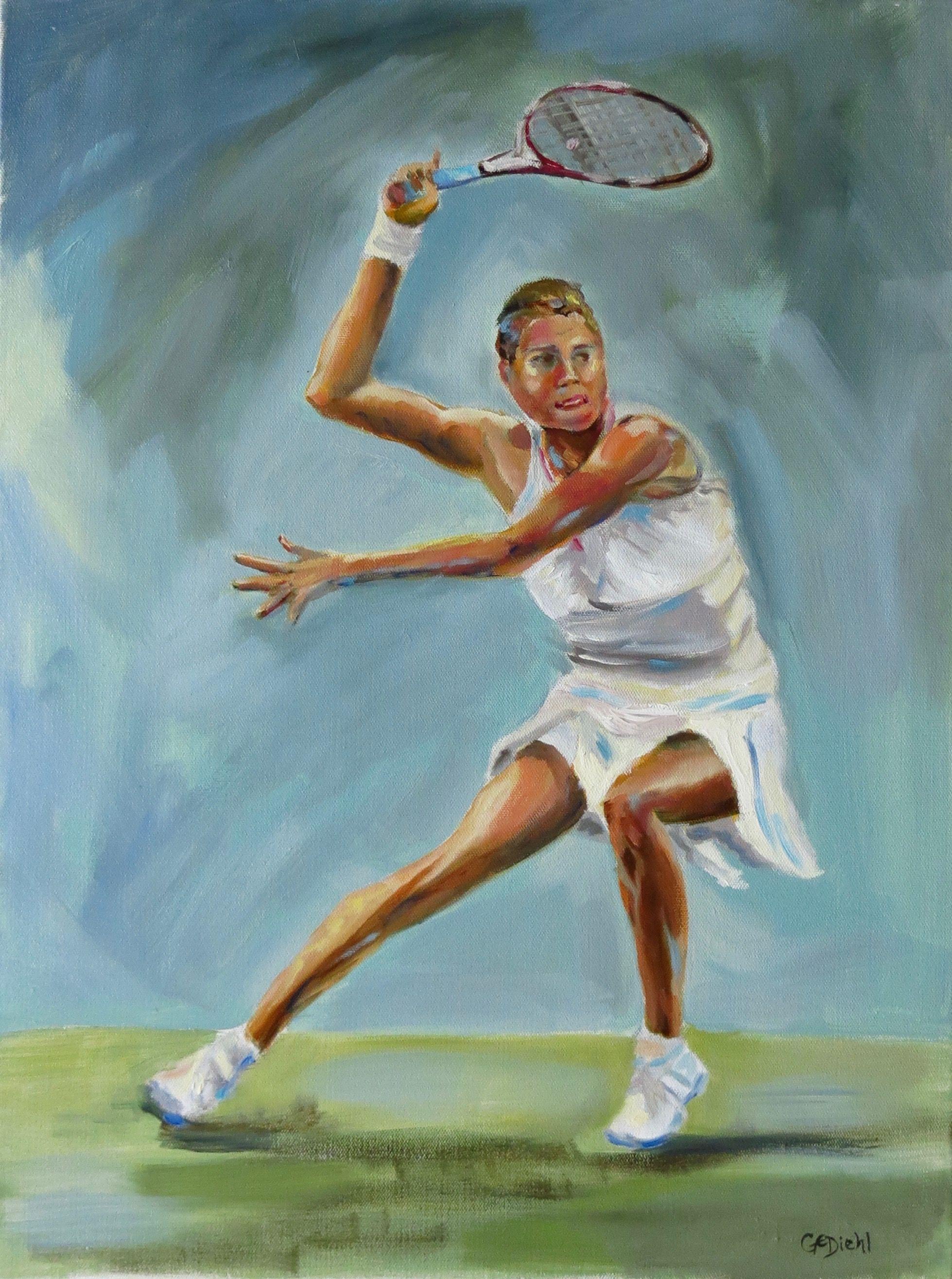 tennis paintings
