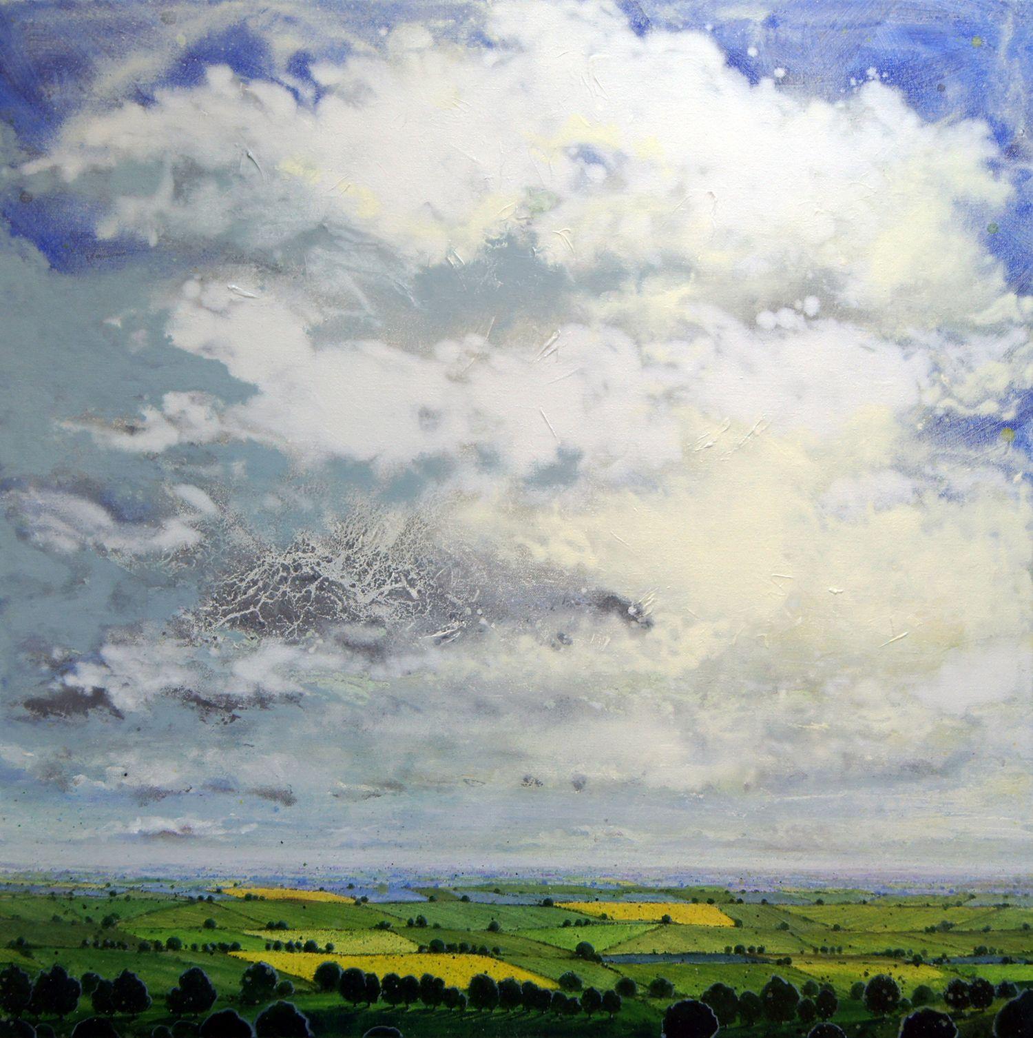 Tormenta Oculta, Pintura, Acrílico sobre lienzo - Painting de Ray Brandolino