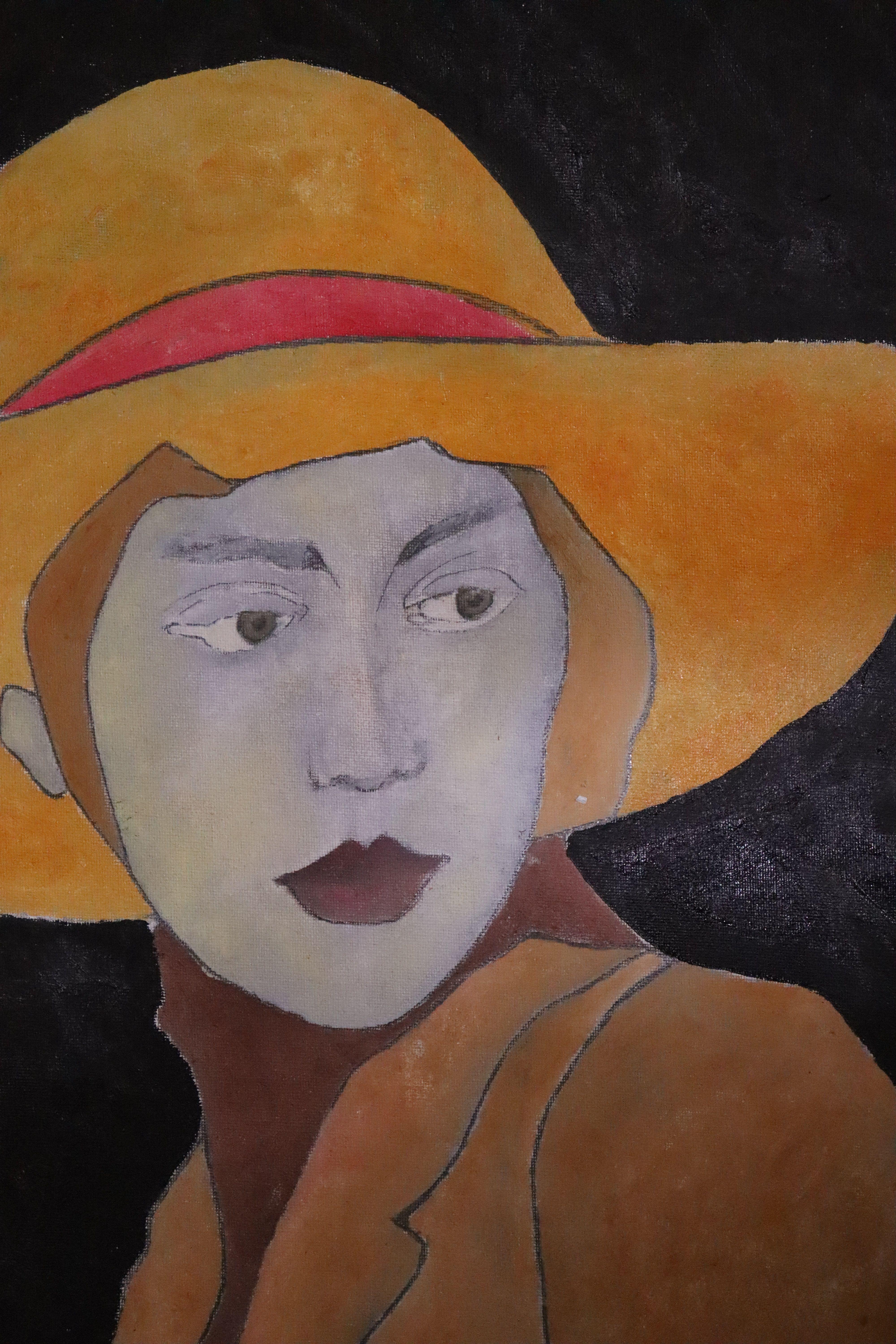 woman hat, Painting, Oil on Canvas 1