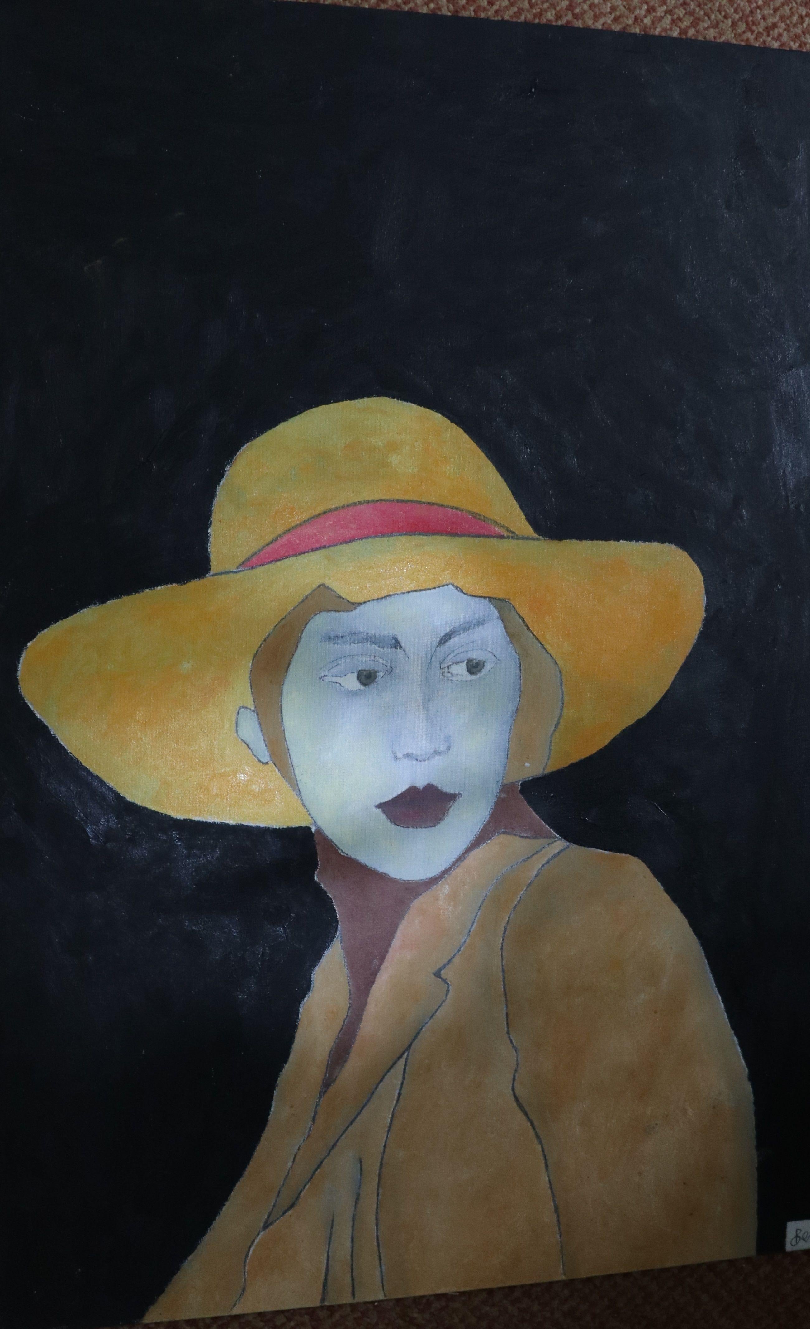 woman hat, Painting, Oil on Canvas 2