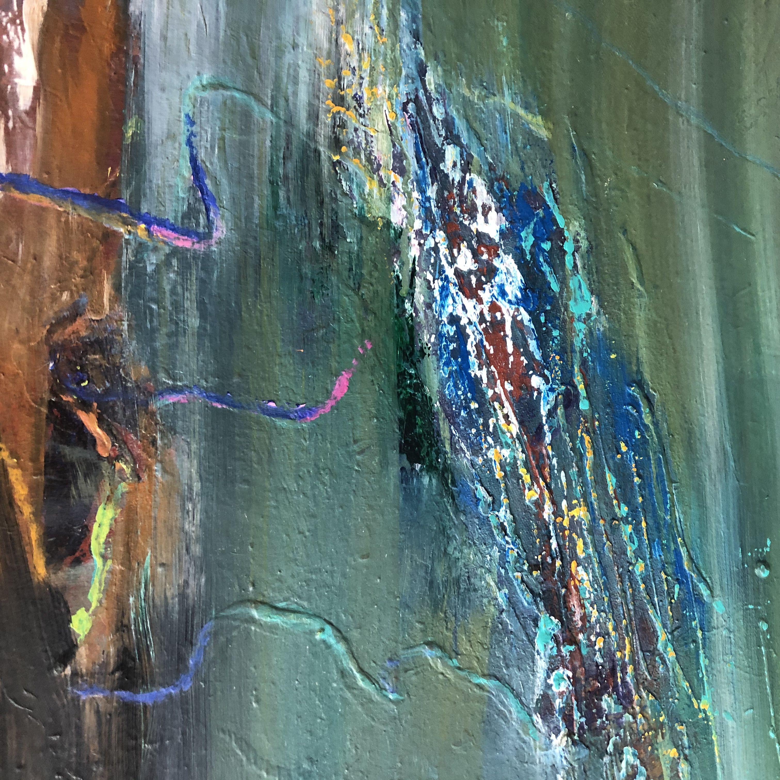 Orizzonte, Pittura, Acrilico su tela - Painting di Christiane Pape