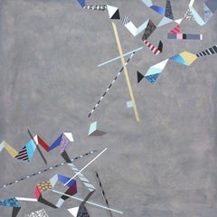 Composición diagonal 2, Pintura, Acrílico sobre lienzo