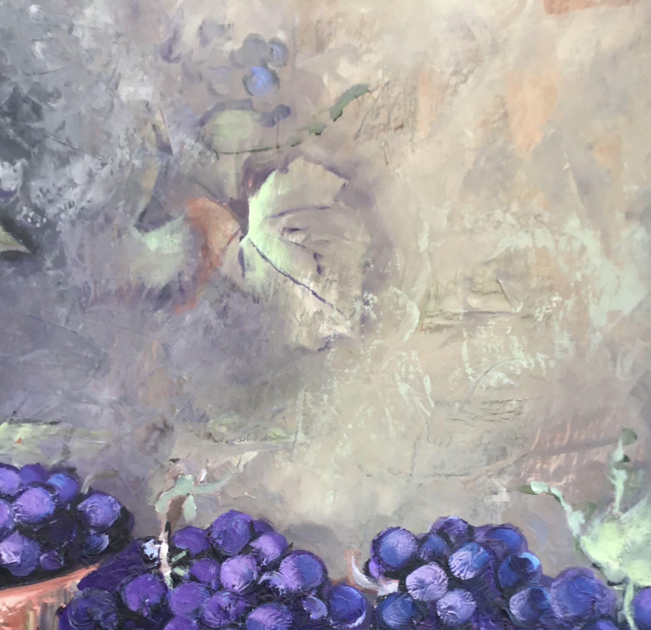 Grape Harvest, Painting, Oil on Canvas For Sale 1