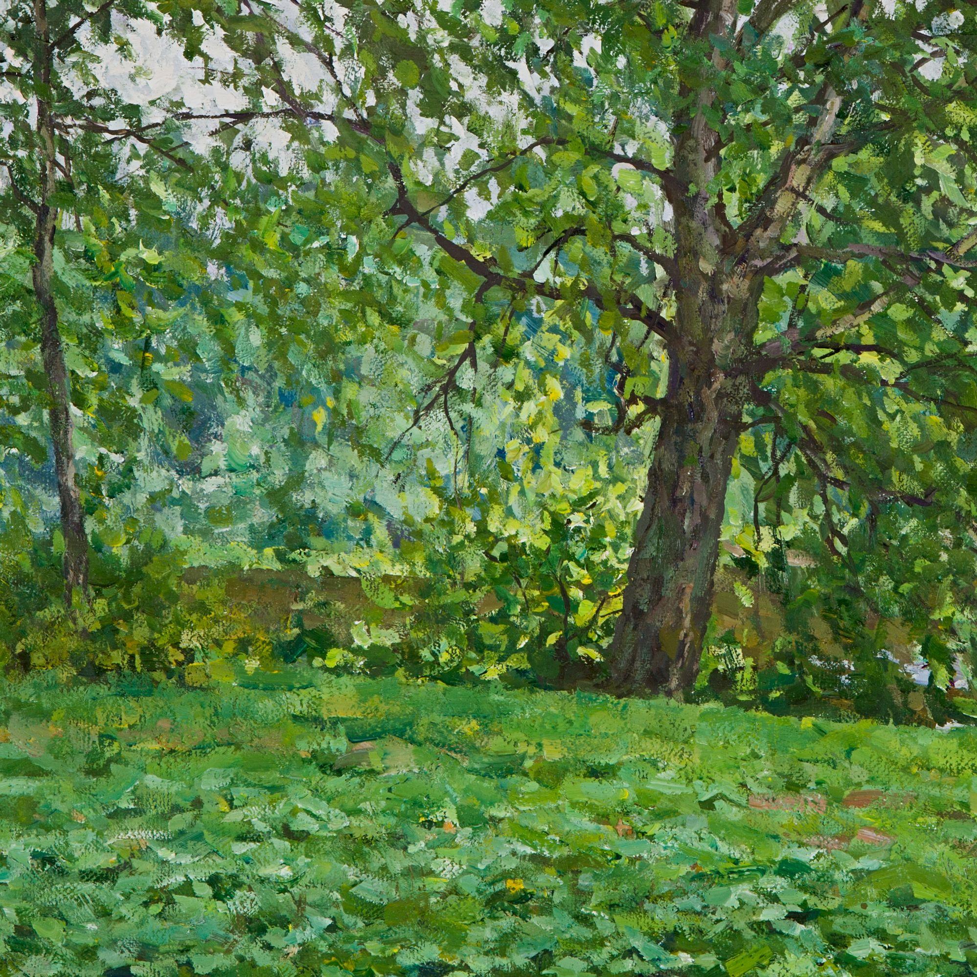 Cloudy Day at the Academic Dacha, Painting, Oil on Canvas 4