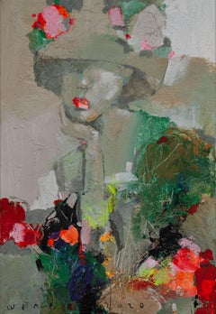 Flower Girl, Painting, Acrylic on Canvas