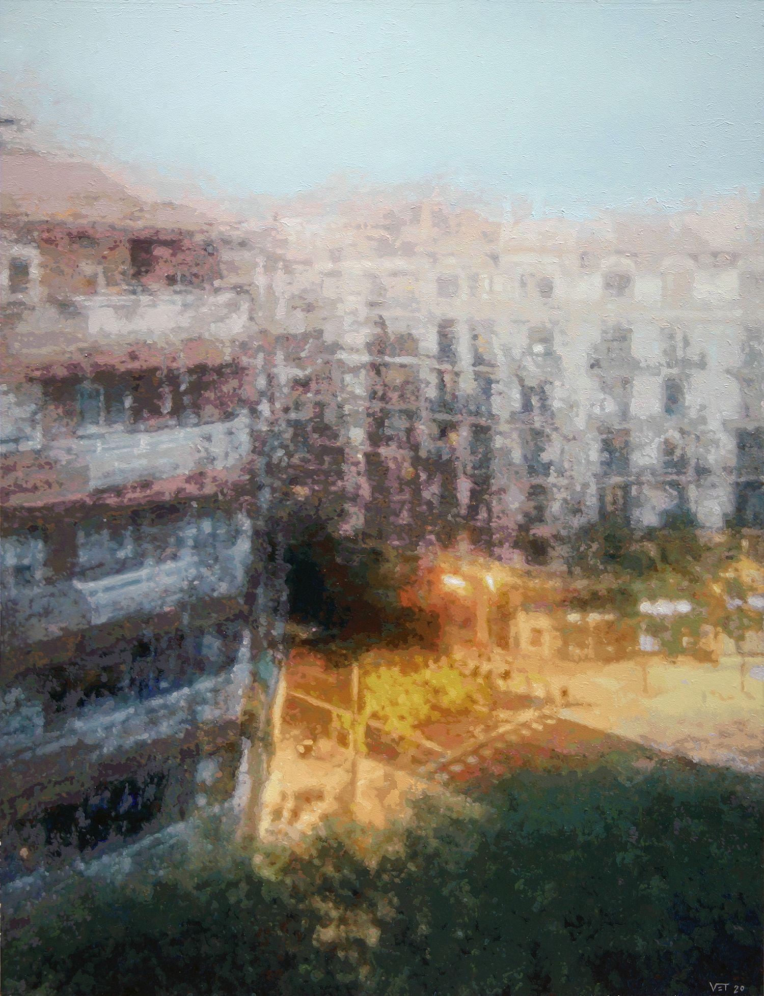 Bopul, Pittura, Olio su pannello MDF - Painting di Victor Tarres