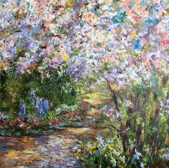 Blooming Garden, Painting, Oil on Canvas