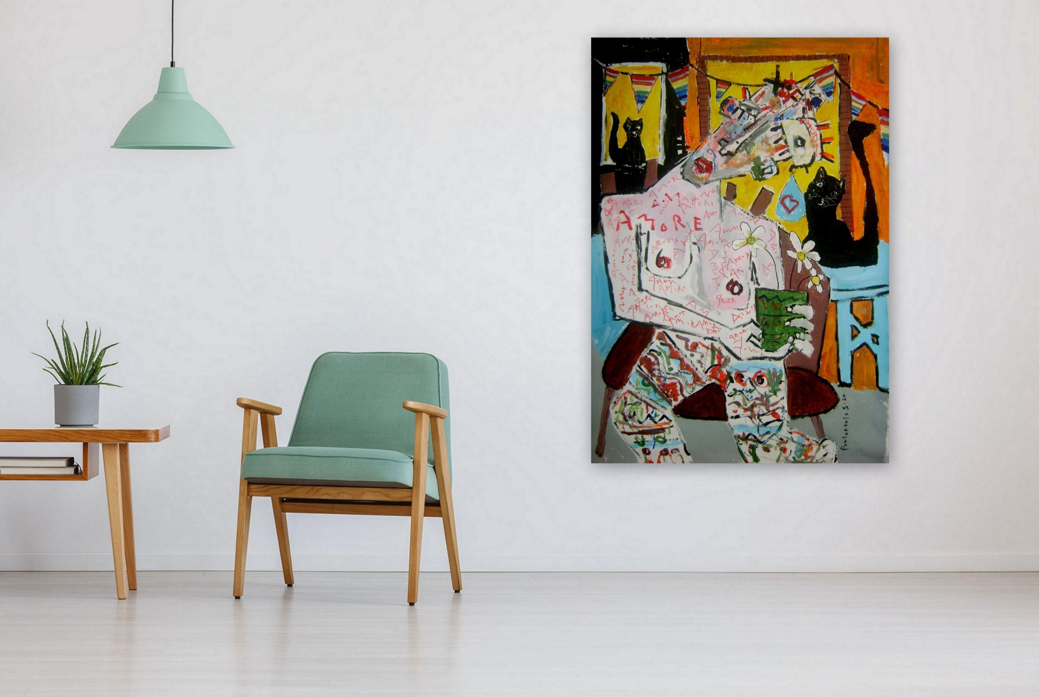 me gustan lo chicos, Pintura, Acrílico sobre lienzo - Painting de Dimitris Pavlopoulos